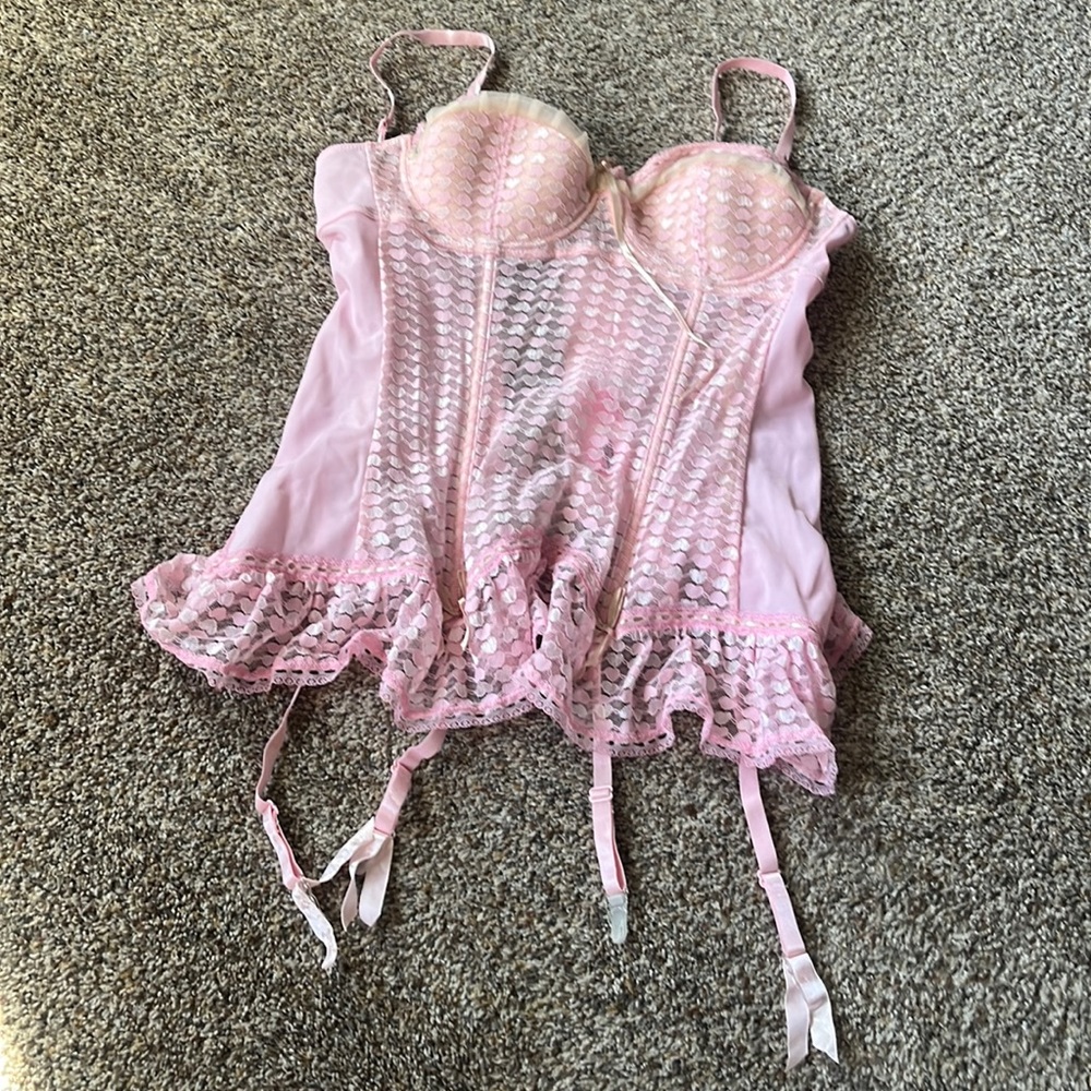 Necessary objects sz 36C, pink bustier